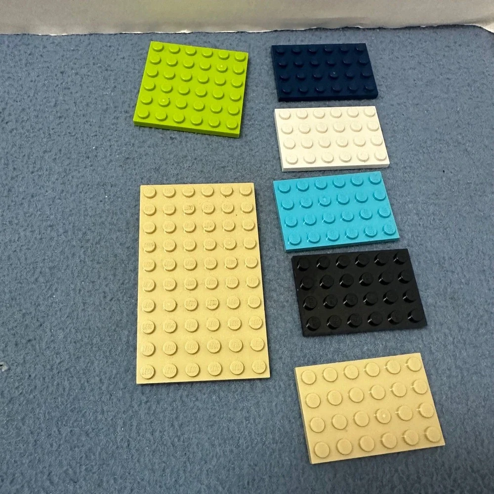 LEGO Mixed Plate Lot Assorted Colors and Sizes 6x12 4x12 8x8 4x10 4x6